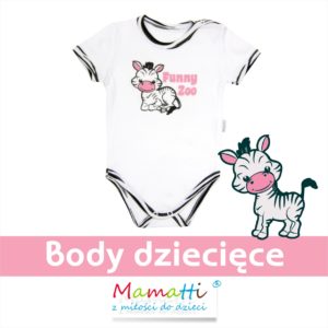 Body dla niemowlaka, dziewczynki i chłopca. Polski producent Mamatti.